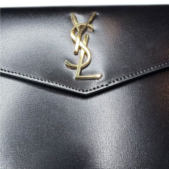 YSL Uptown Leather Clutch - Picture 3 of 7